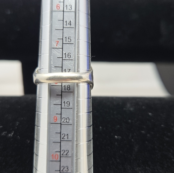 Vintage Native American Benson Boyd Sterling Silver Triple Turquoise Ring Sz 8 - Picture 3 of 8